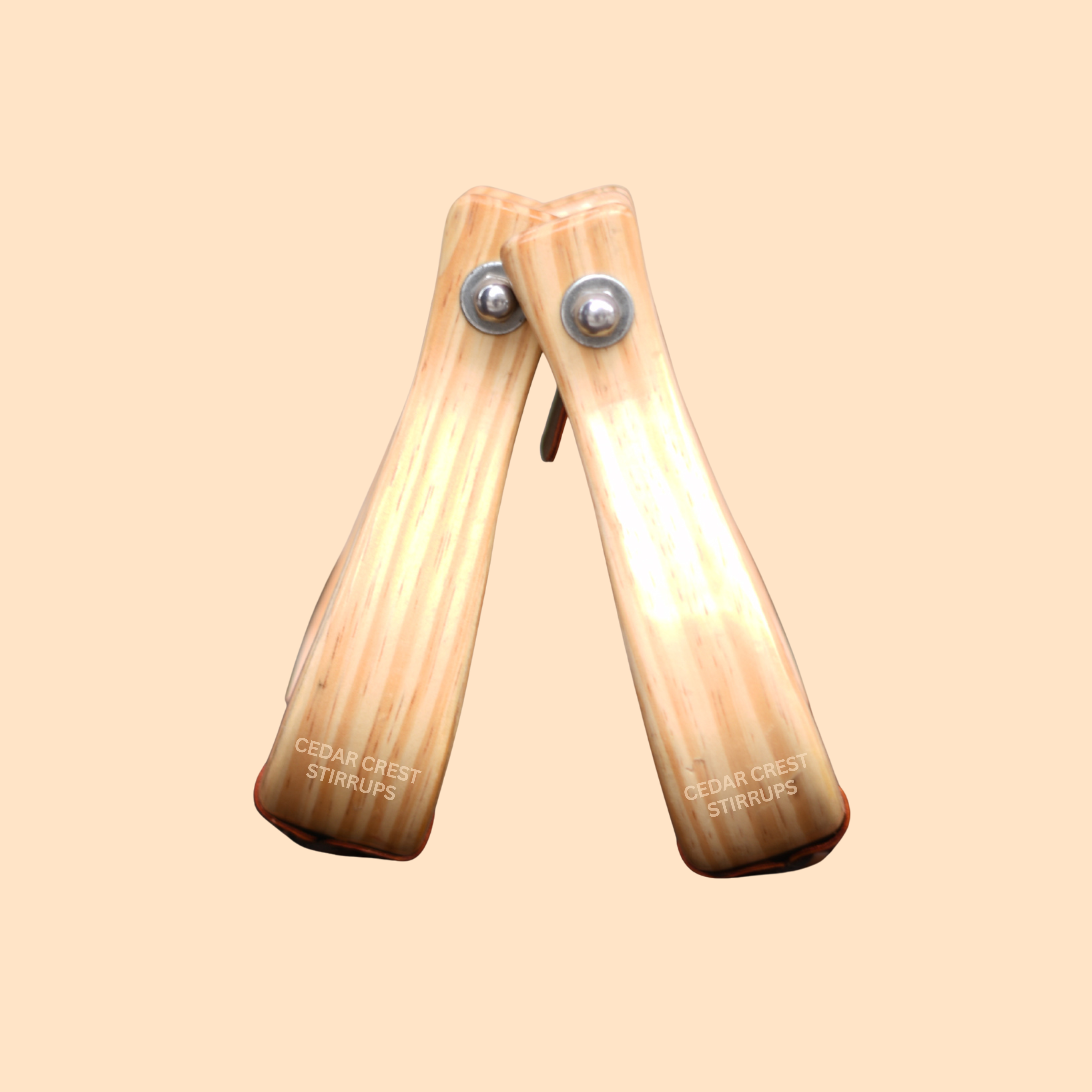 Pine Western Stirrups