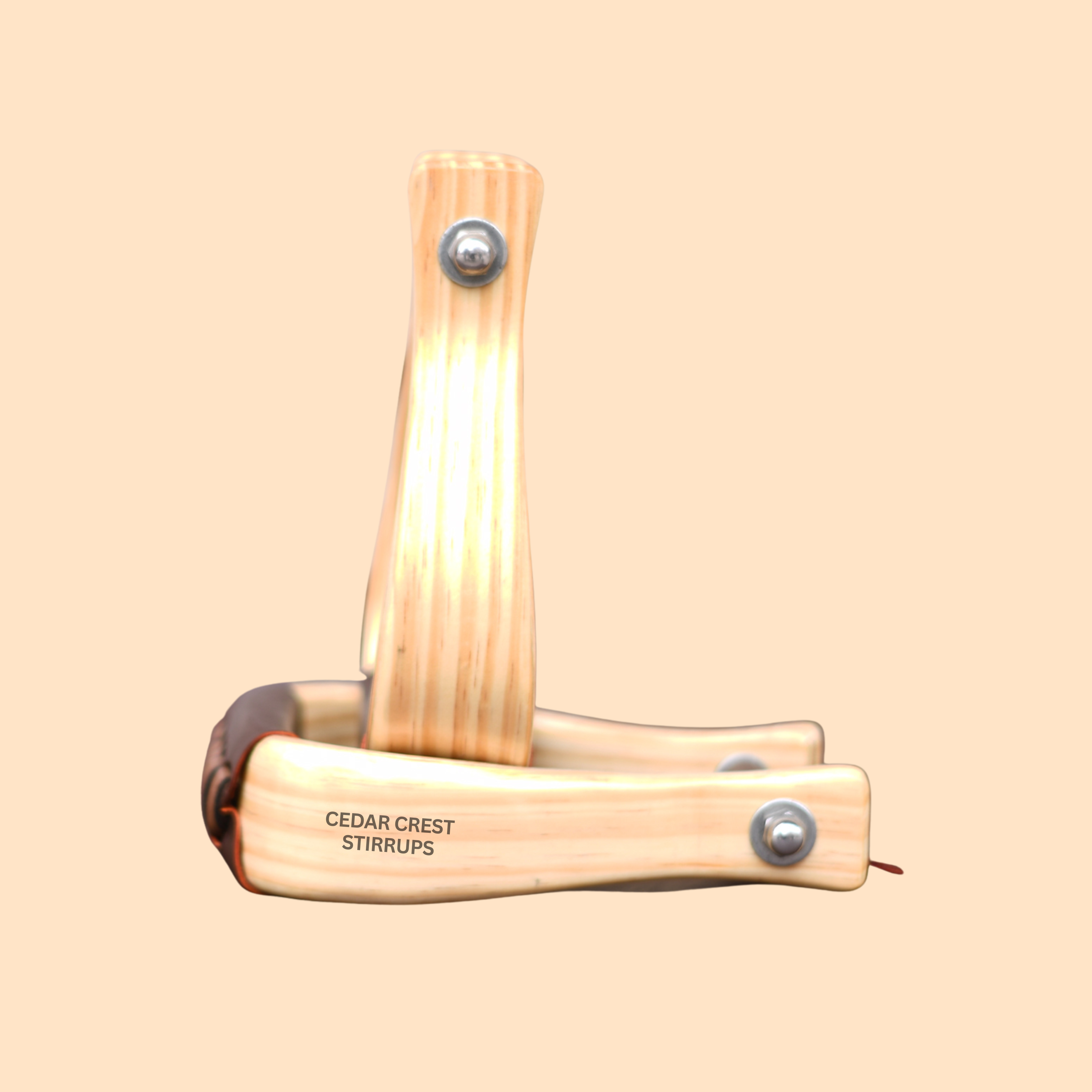 Pine Western Stirrups